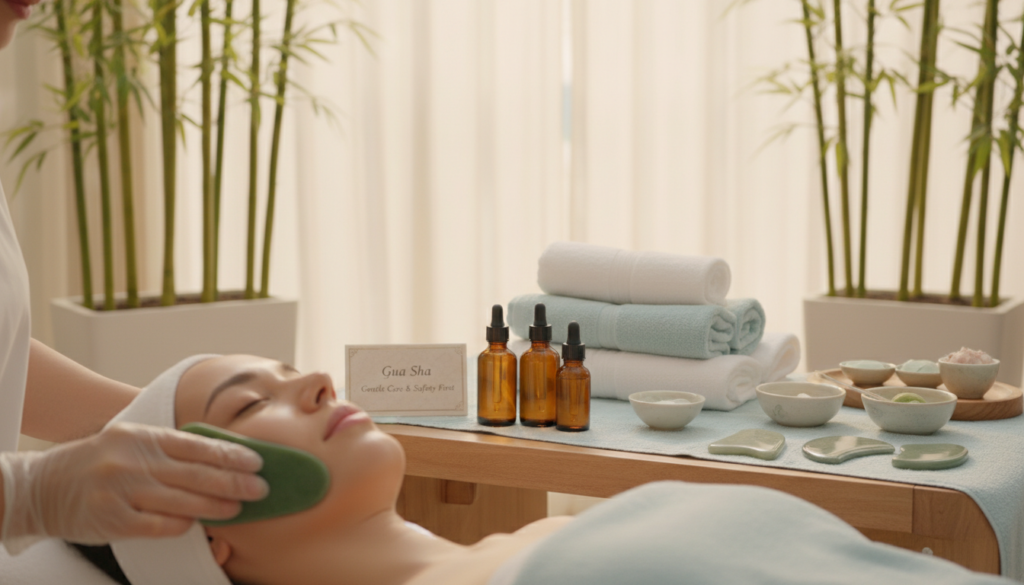 Masaż gua sha - środki ostrożności Masaż gua sha - środki ostrożności